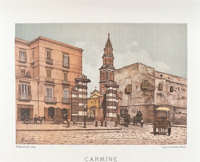 イタリア、ナポリ、サンタ マリア デル カルミネ 作： Matteo Zampella