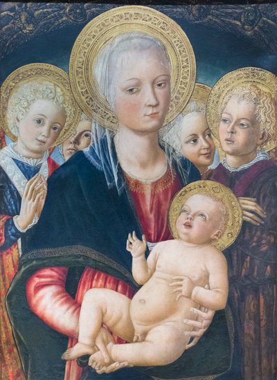 天使とマドンナと子供 作： Matteo di (c.1430 95) Giovanni
