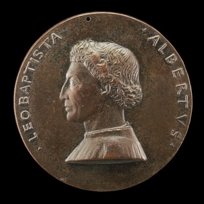 レオーネ・バッティスタ・アルベルティ、1404-1472年、芸術と科学に関する建築家および作家[表]、14461450。 作： Matteo di Andrea de Pasti