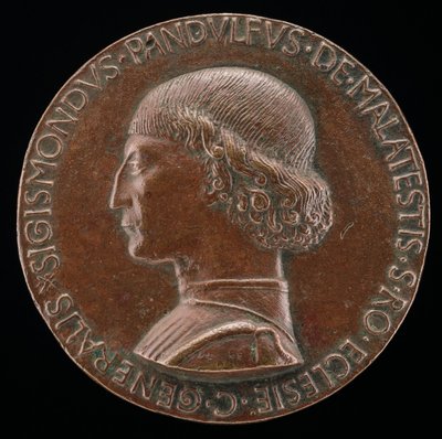 Sigismondo Pandolfo Malatesta, 1417-1468, リミニとファノの領主［裏面］, 1446年。 作： Matteo di Andrea de Pasti