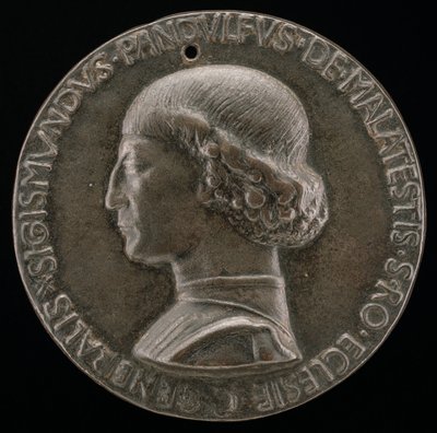Sigismondo Pandolfo Malatesta, 1417-1468, リミニとファノの領主［裏面］, 1446年。 作： Matteo di Andrea de Pasti