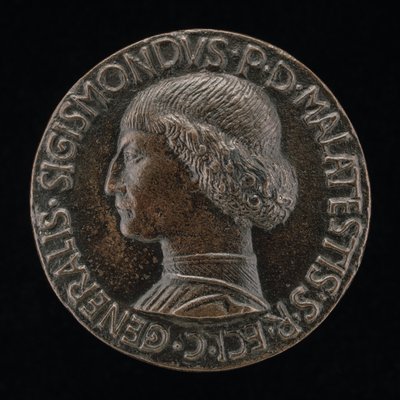 シジスモンド・パンドルフォ・マラテスタ、1417～1468年、リミニとファノの領主[表]、1446年。 作： Matteo di Andrea de Pasti
