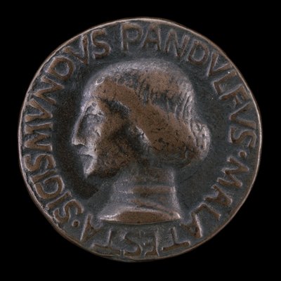 Sigismondo Pandolfo Malatesta, 1417-1468, リミニとファノの領主（裏面）, 1447年。 作： Matteo di Andrea de Pasti