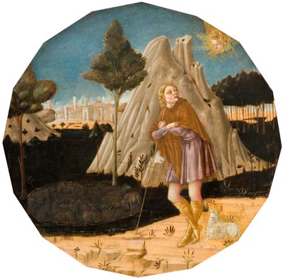 ヨアヒムに現れる天使（1500年 作： Matteo di Giovanni
