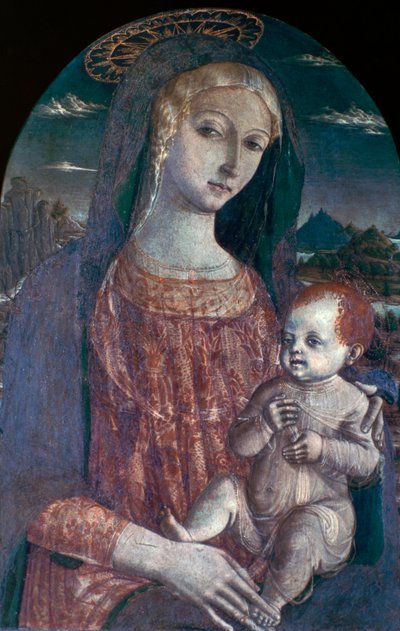 マドンナと子供、c1450-1495 作： Matteo di Giovanni