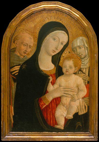 聖フランシスコと聖カタリナのいる聖母子像 1476-80年頃 作： Matteo di Giovanni