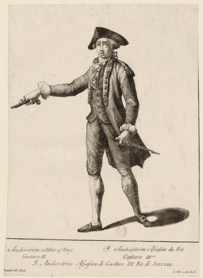 Jacob Johan Anckarström 1762-1792, 1792. 作： Matthäus Albrecht Lotter