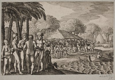 別の島でのオランダ人の受け入れについて 作： Matthäus Merian d.Æ.