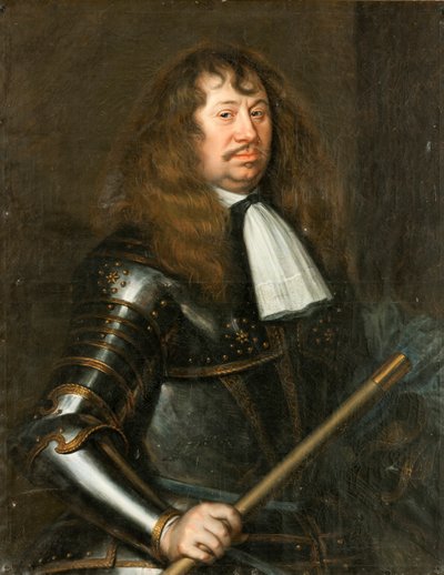 カール・グスタフ・ランゲルの肖像1613-1676、サルミス伯爵、1662年。 作： Matthaeus Merian the Younger
