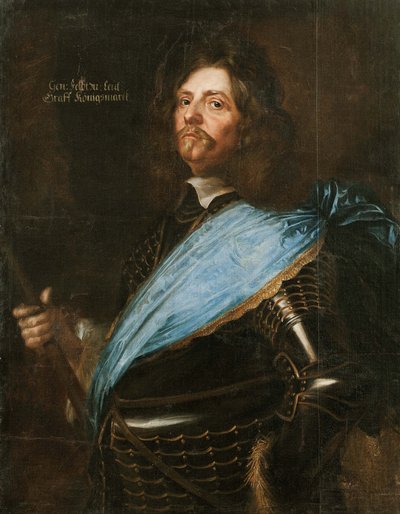 ハンス・クリストフ・フォン・ケーニヒスマルク伯爵の肖像1600-1663、1651。 作： Matthaeus Merian the Younger