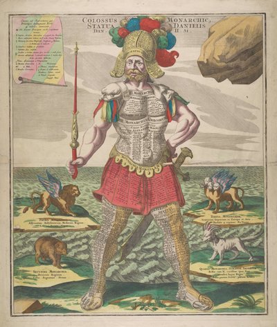 コロッサス君主 ダニエル像、1730年。 作： Matthaeus Seutter