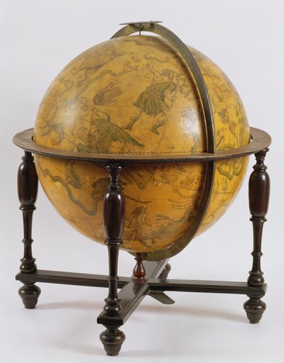 天球儀、1636年（木） 作： Matthaus Greuter