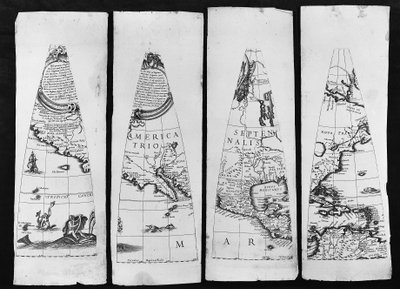 地球儀、1632 作： Matthaus Greuter