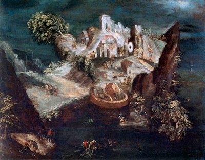 擬人化景観、c1613-1650 作： Matthaus Merian