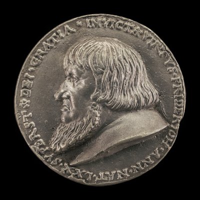 フリードリッヒ・ザ・エルダー（1460-1536）、ブランデンブルク＝アンスバッハのマルグレーブ 1486年（裏面）、1528年 作： Matthes Gebel