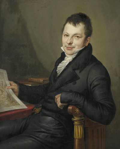 Johannes Hermanus Molkenboer (1773-1834)。 アートコレクター 作： Mattheus Ignatius van Bree
