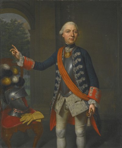 フリードリッヒ ヴィルヘルム エルンストの肖像、シャンブルク​​ リッペ伯爵 1724 年 - 1777 年、1763 年 作： Mattheus Verheyden