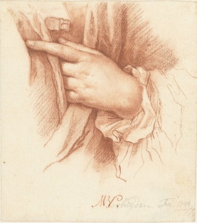 ドレープの左手の研究 作： Mattheus Verheyden