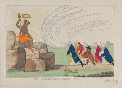 コミッショナー、1778 年 4 月 1 日。 作： Matthew Darly