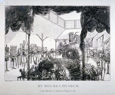 1818年、ロンドン、ウェストミンスター、グロスヴェナー・ストリートのデュブール美術館 作： Matthew Dubourg
