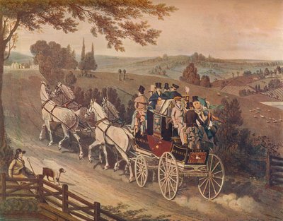 ステージコーチ、1822 作： Matthew Dubourg