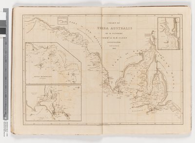 テラ・アウストラリス海図、南海岸、シートIII 作： Matthew Flinders