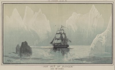 Not out of Danger or, Among the Icebergs (カラーリトグラフ) 作： マシュー 