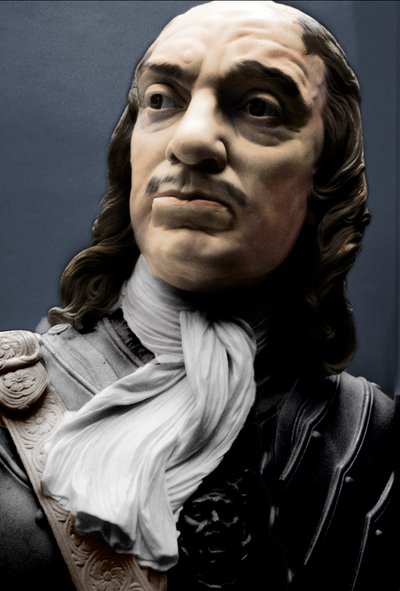 ロードプロテクターの胸像Oliver Cromwell、1860 作： Matthew Noble