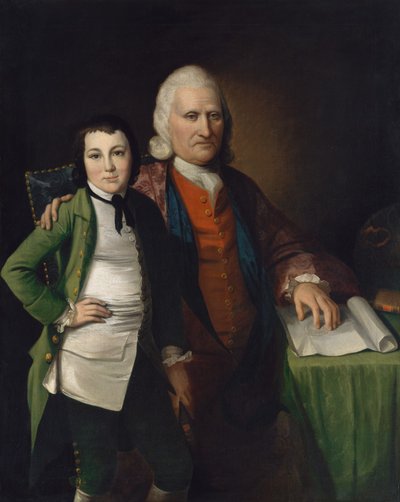キャドワラダーコールデンとその孫、ウォーレンデランシー1772年。 作： Matthew Pratt