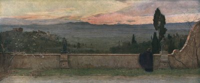 ヴァル・ダルノ：夕方、c1901、c1930。 作： Matthew Ridley Corbet