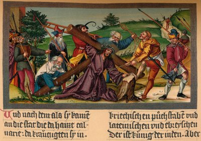 カルバリーに向かうキリスト」、c1530、1907年 作： Matthias Gerung