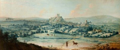 クレドローの遠景、1730年頃（油彩、キャンバスボード） 作： Matthias Read