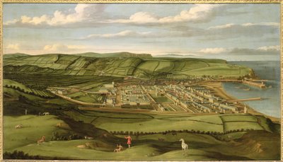 ホワイトヘブン、カンブリア、フラットホールを表示、c.1730-35（キャンバスに油彩） 作： Matthias Read
