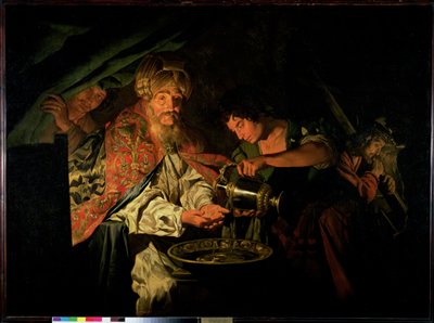 手を洗うピラト 作： Matthias Stomer