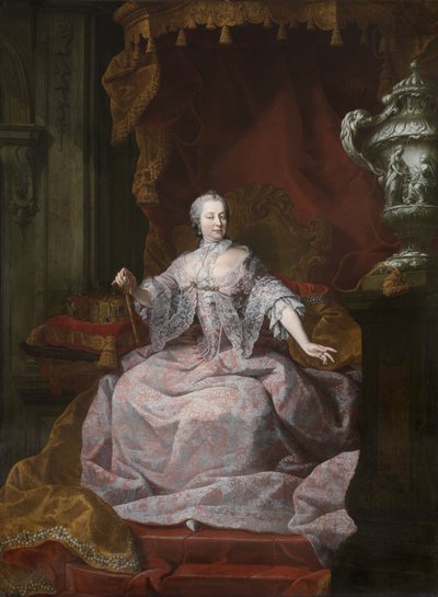 オーストリア皇后マリア・テレジアの肖像 1717-1780、1750年代 作： Matthias de Visch