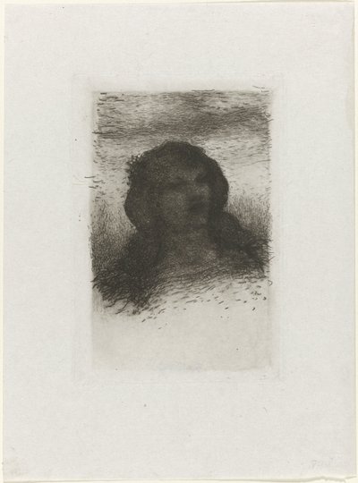 女の子の頭 作： Matthijs Maris