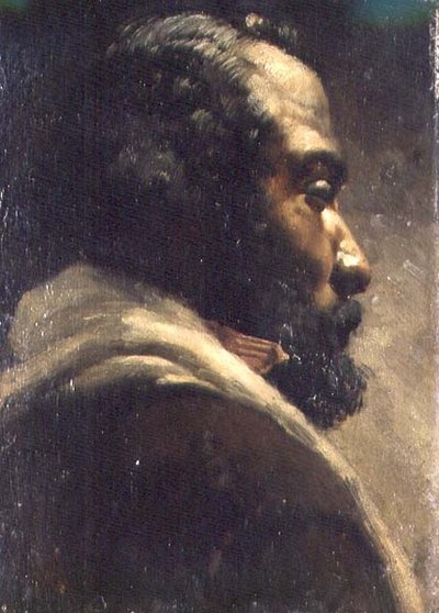 ニグロの頭（パネル） 作： Matthijs Maris