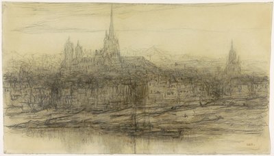 ルーアンの眺め 作： Matthijs Maris