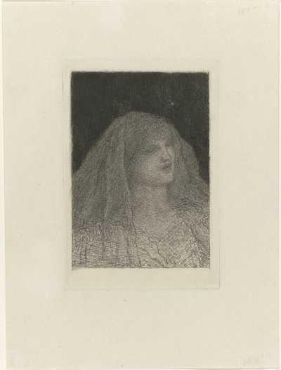 ベールを持つ女性 作： Matthijs Maris