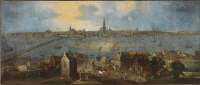 1682 年から 1702 年にかけてのアントワープ街道の眺め。 作： Matthijs Schoevaerdts