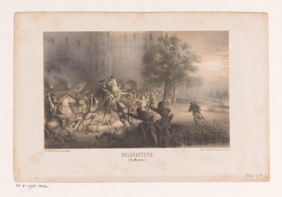 ノルマン人に包囲されたブルガーシュタイン Bulgersteyn (The Norwegians) (オブジェクトのタイトル) 作： Matthijs Willem Gerardus Michielsen
