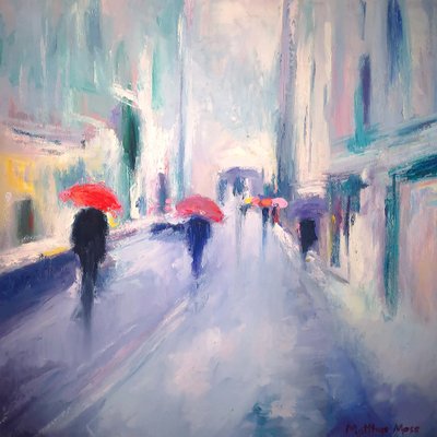 雨の街の傘 作： 