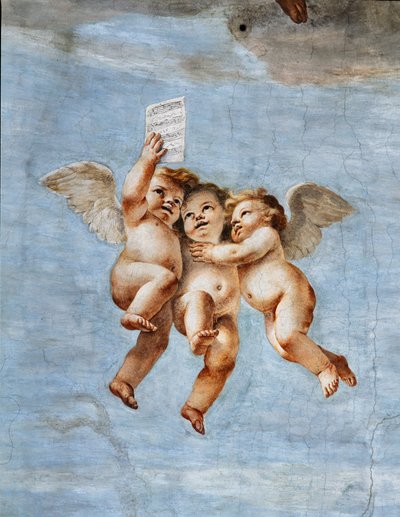 天使のコンサート、詳細 作： Mattia (1613 99) Preti