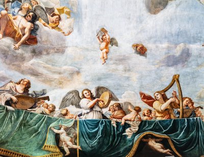 天使のコンサート、詳細 作： Mattia (1613 99) Preti