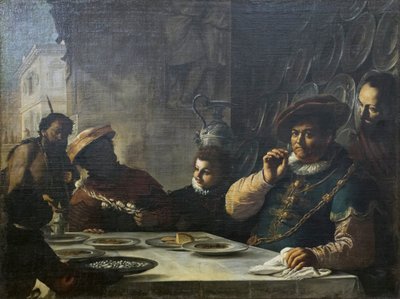 金持ちの饗宴 作： Mattia (1613 99) Preti