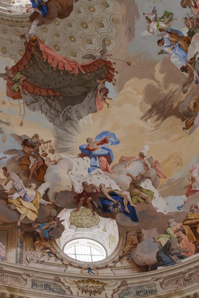 「聖母被昇天」詳細 作： Mattia Biella Felice and Bibiena Giuseppe Galli Bortoloni