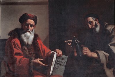 ディオゲネスとプラトン、1649 作： Mattia Preti