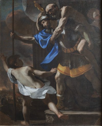 トロイからの脱出、1635-1640。 作： Mattia Preti