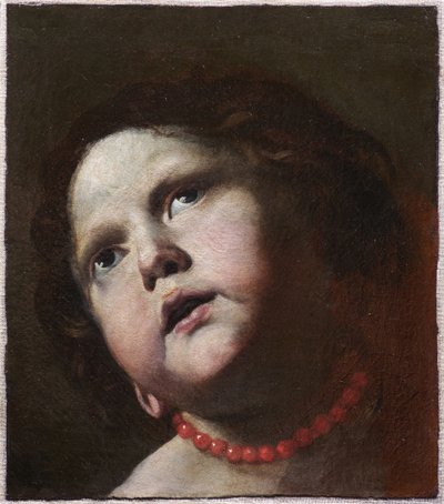 サンゴのネックレスを持つ少女の頭c。 1645年。 作： Mattia Preti