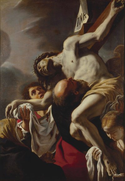十字架からの降下、1680年代。 作： Mattia Preti